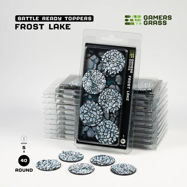 Battle Ready Toppers: Frost Lake - Round 40mm (x5)