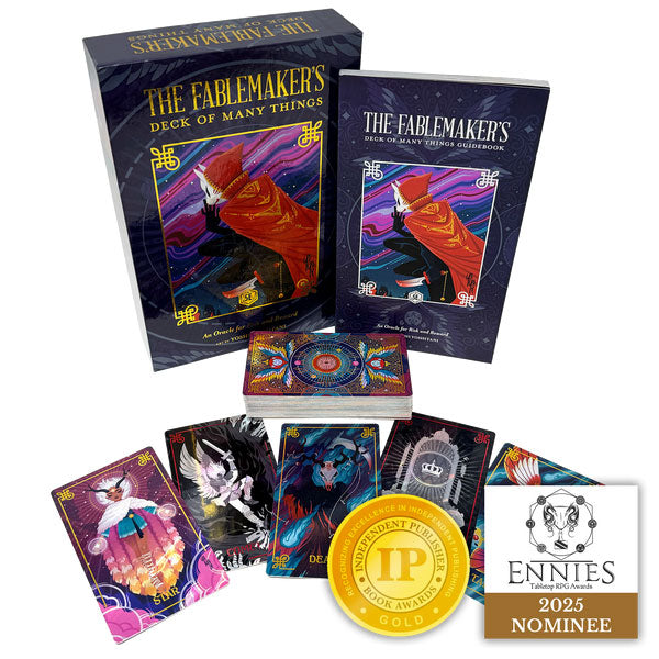 The Fablemaker's Deck of Many Things: Holo-Foil Box Set (5E) - Holo-Foil Deck + Guidebook