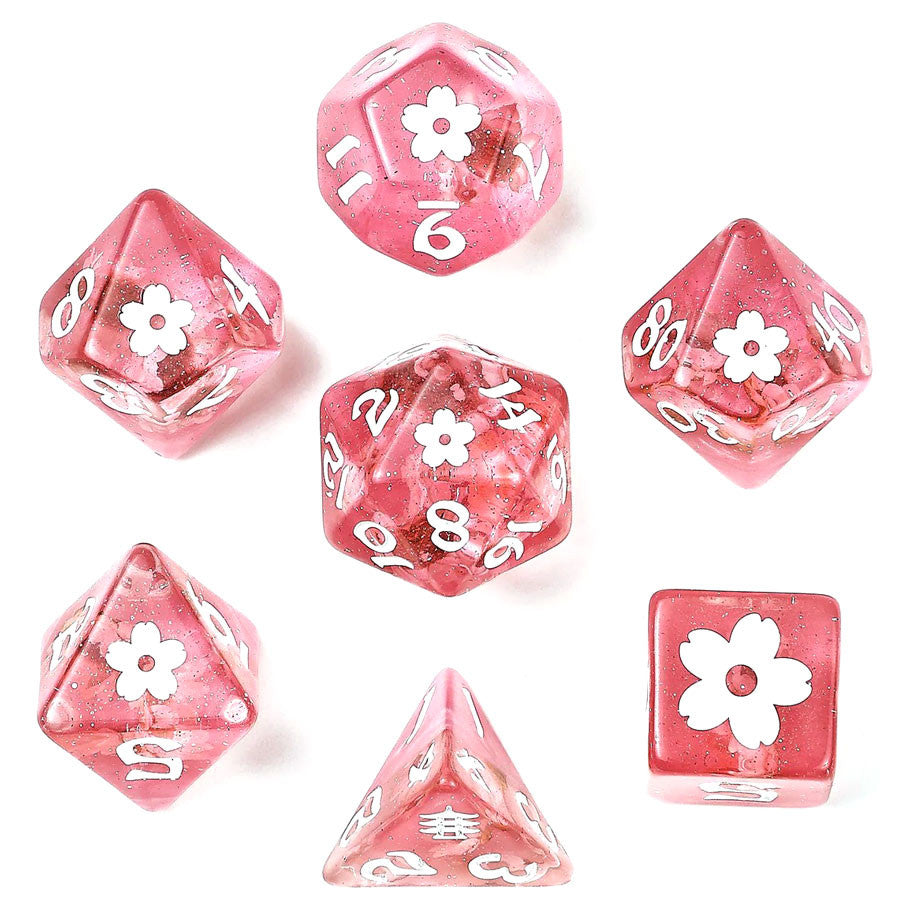 Wyrmforged: Sakura Blossom Pink w/White Ink 7 Die Set