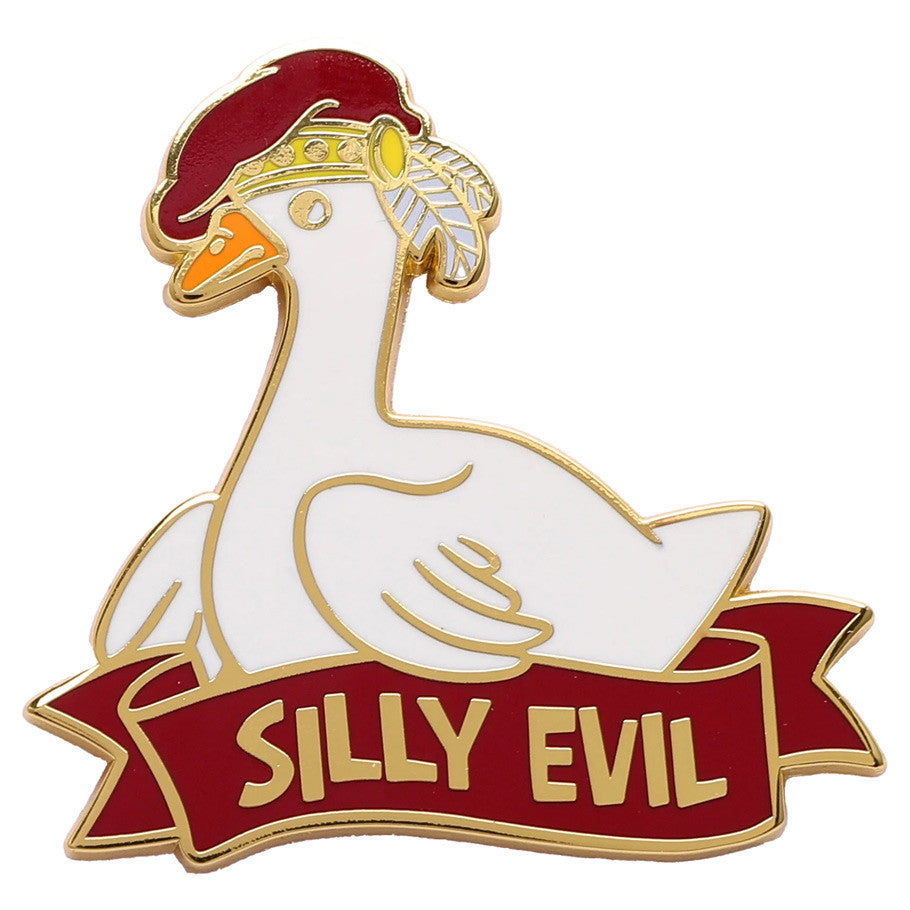 Enamel Pin: Alternative Alignments - Silly Evil Goose