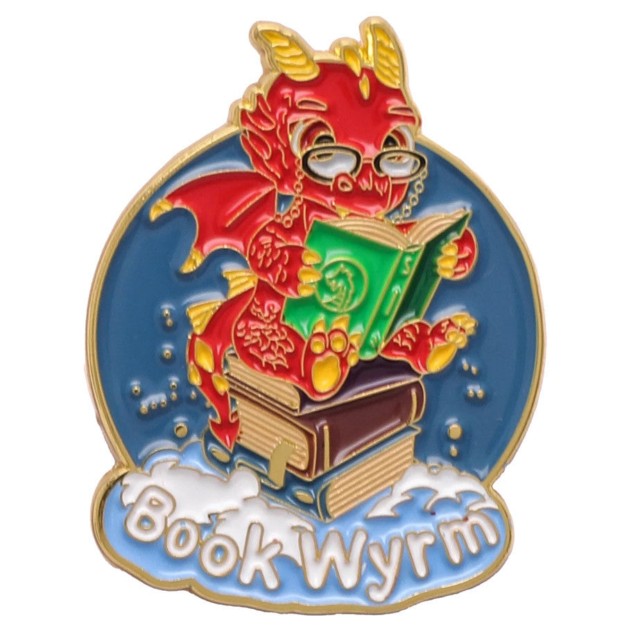 Enamel Pin: Quest's Reward - Book Wyrm