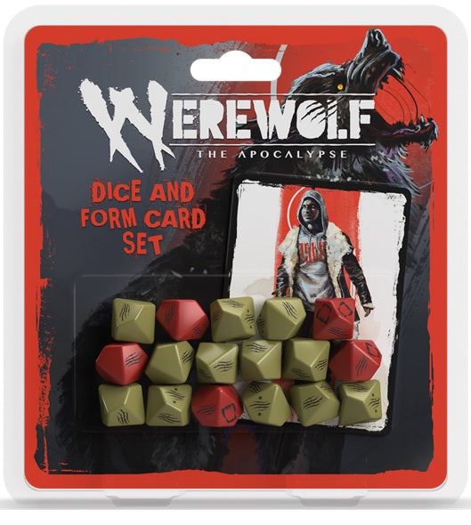 Werewolf The Apocalypse RPG: Dice and Form Card Set