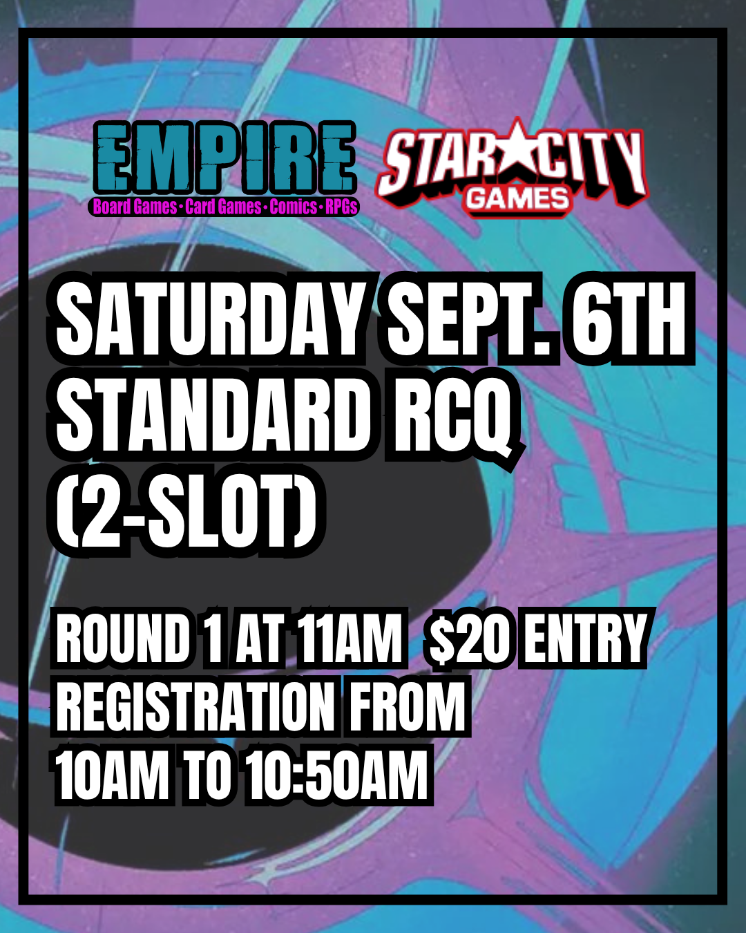 🏆 Empire Games – US RCQ 2025–26 Round 2 (2-Slot) Sept.