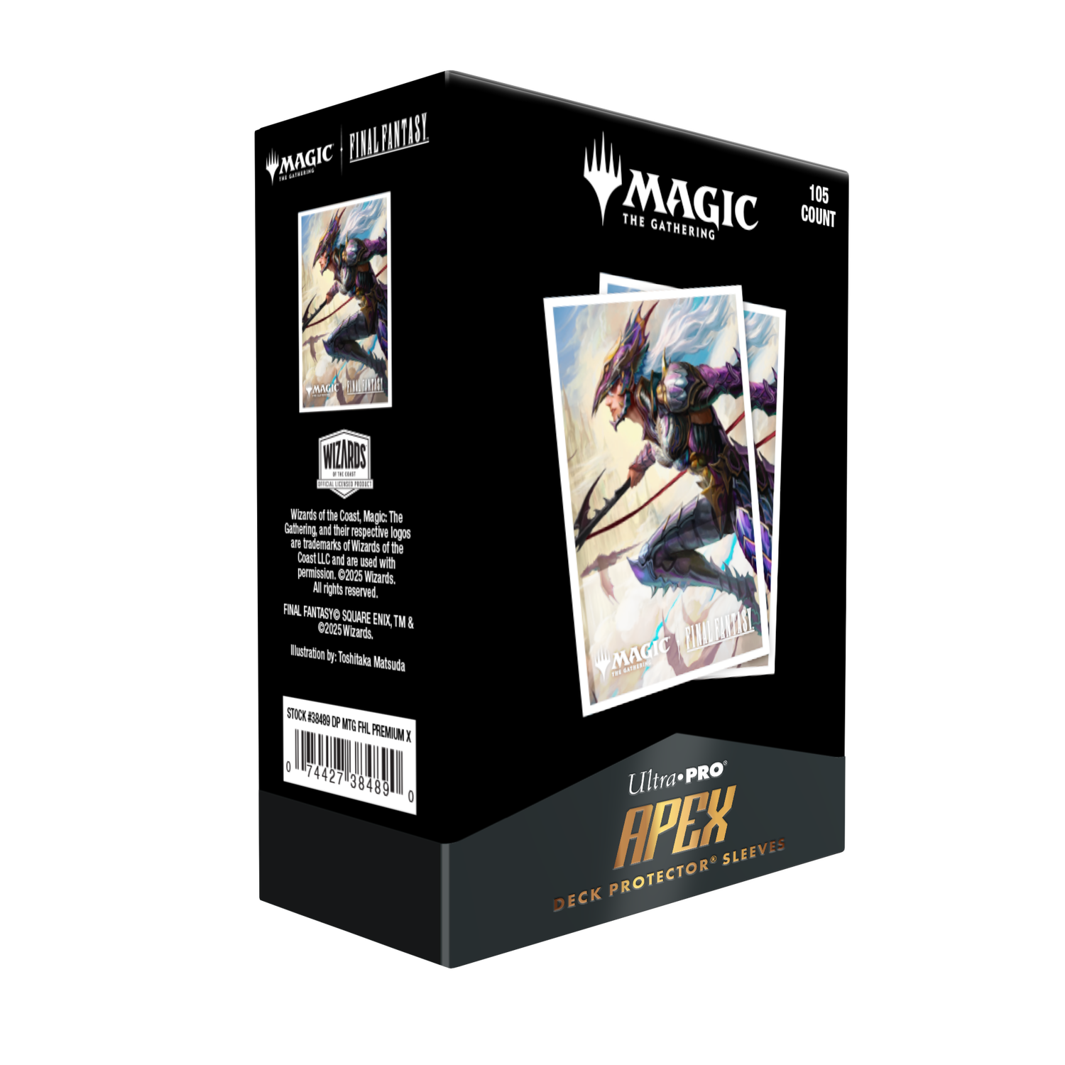 Magic the Gathering CCG: Final Fantasy - 105ct Apex Deck Protector Sleeves - Kain, Traitorous Dragoon