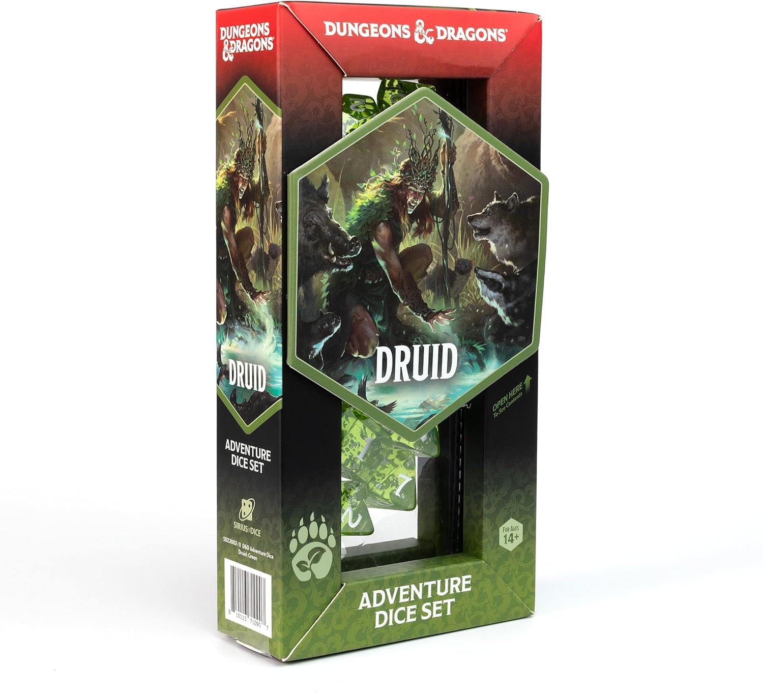 Dungeons & Dragons: Adventure Dice - Druid Green