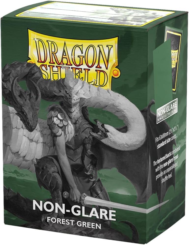 Dragon Shield: Matte Forest Green Non-Glare Sleeves (100)