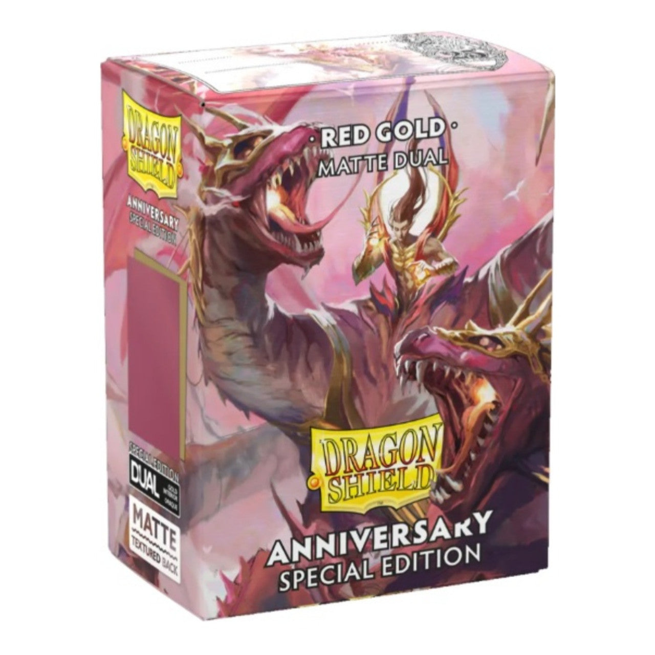 Dragon Shield: (100) Matte Dual - 25th Special Edition Red / Gold