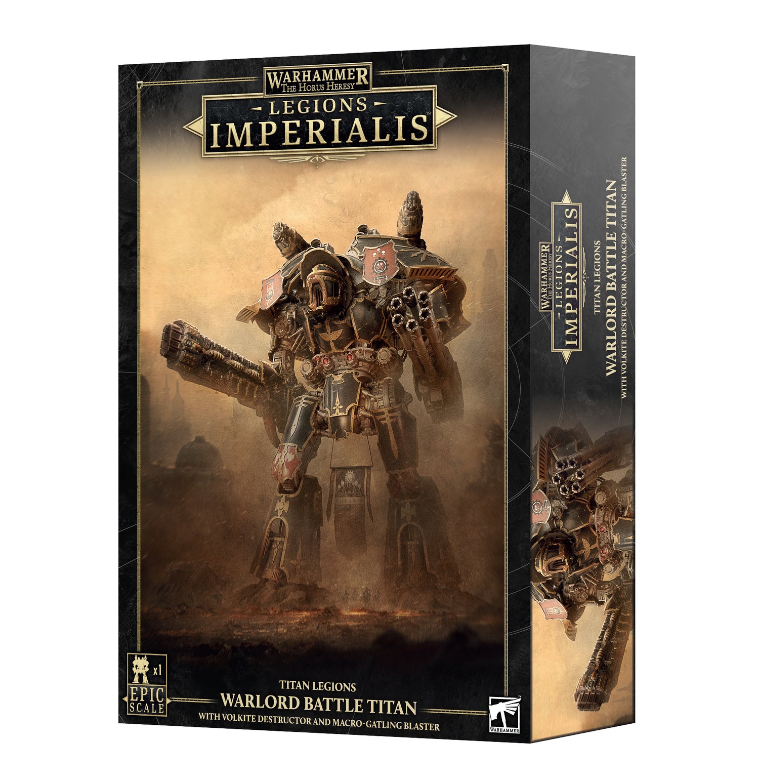 Warhammer Horus Heresy: Legions Imperialis - Warlord Battle Titan with Volkite Destructor & Maco-Gatling Blaster