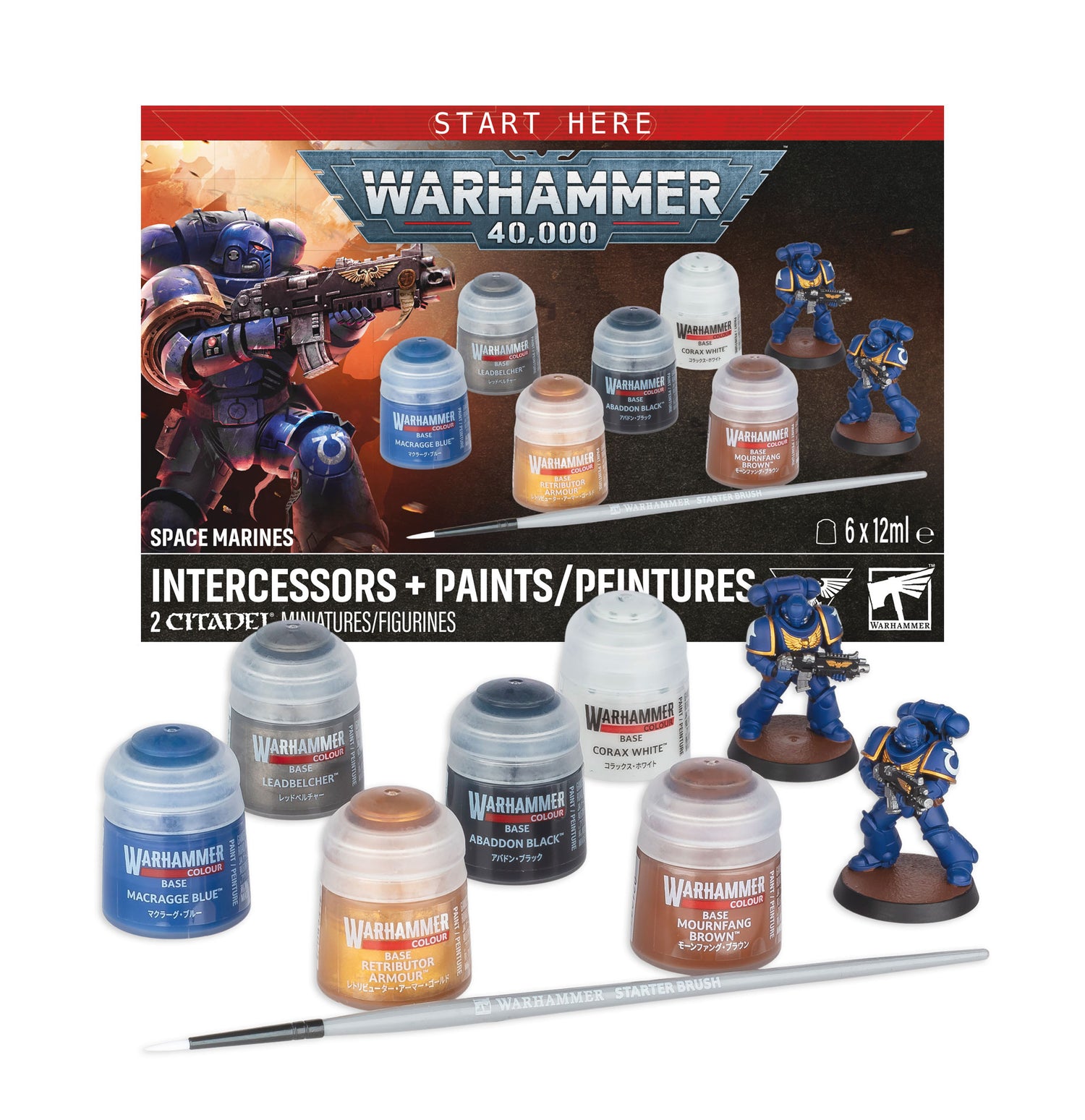Warhammer 40K: Space Marines Intercessors & Paints