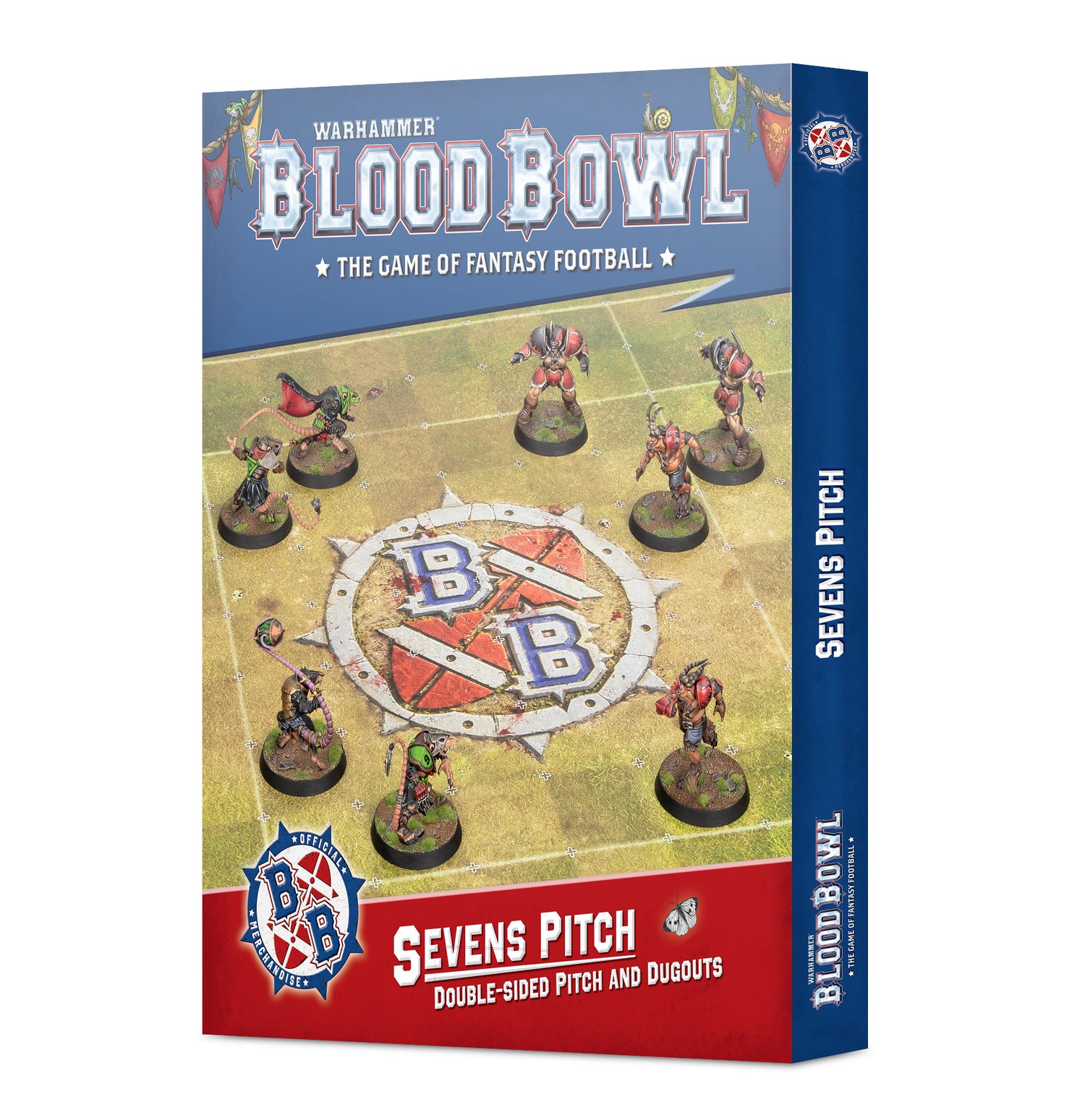 Blood Bowl: Sevens Double Sided Pitch & Dugouts Set