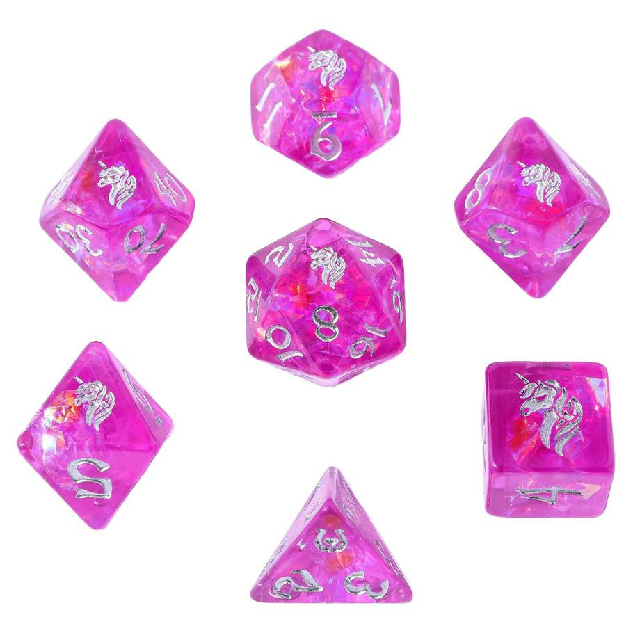 Wyrmforged: Lumina Unicornia 7 Die Set