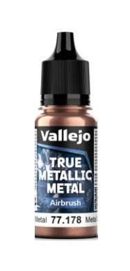 Vallejo: True Metallic Metal - Rusty Metal Airbrush (18ml)