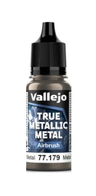 Vallejo: True Metallic Metal - Aged Metal Airbrush (18ml)