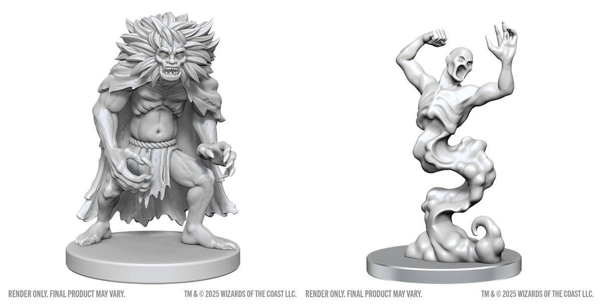 Nolzur`s Marvelous Unpainted Miniatures - Classic Wight & Classic Wraith