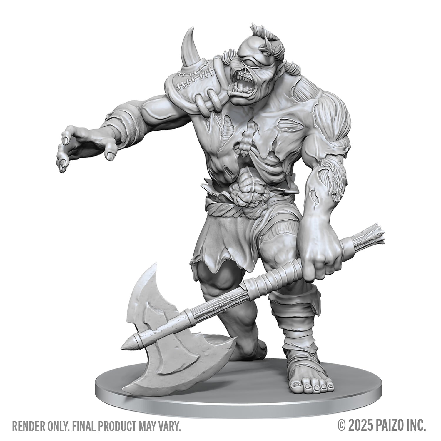Deep Cuts Unpainted Miniatures: W28 Dread Zombie Cyclops