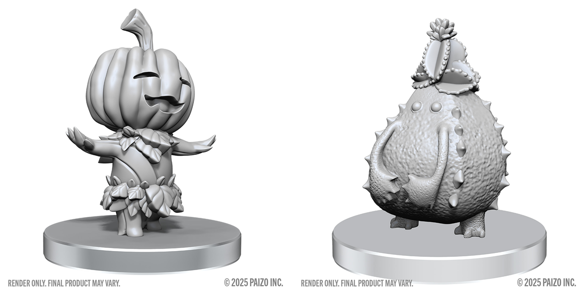 Deep Cuts Unpainted Miniatures: W28 Gourd Leshy and Cactus Leshy