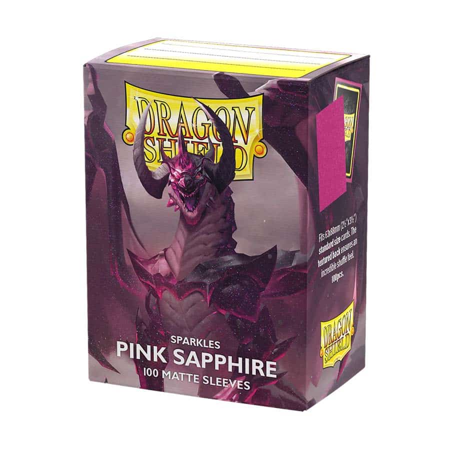 Dragon Shield Sleeves: Matte Sparkles - Pink Sapphire (100)