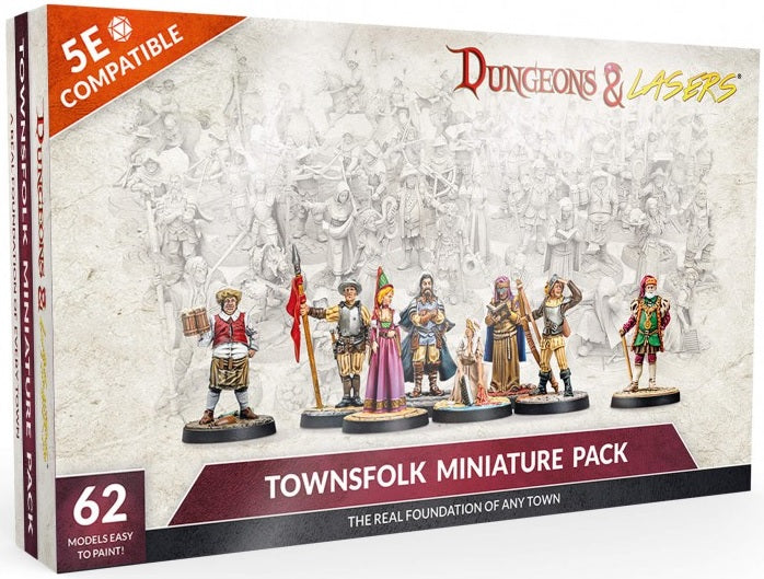 Dungeons & Lasers: Townsfolk Miniature Pack