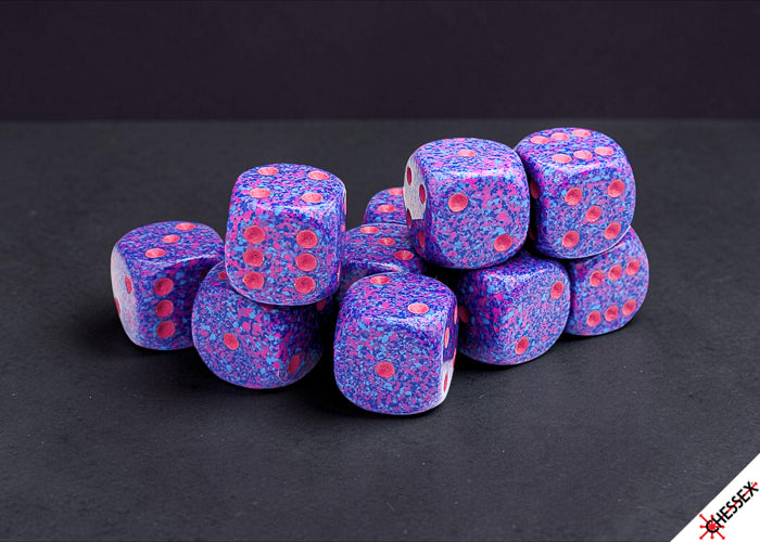Speckled 16mm D6 Purple Passion Dice Block