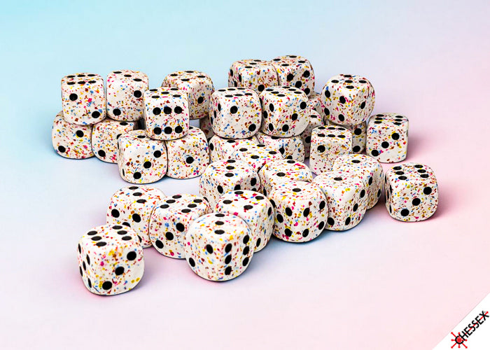 Speckled 12mm d6 Birthday Dice Block