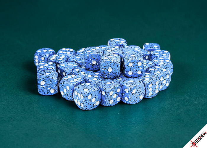 Speckled 12mm d6 Ocean Stone Dice Block
