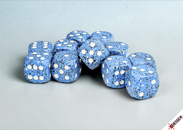 Speckled 16mm d6 Ocean Stone Dice Block