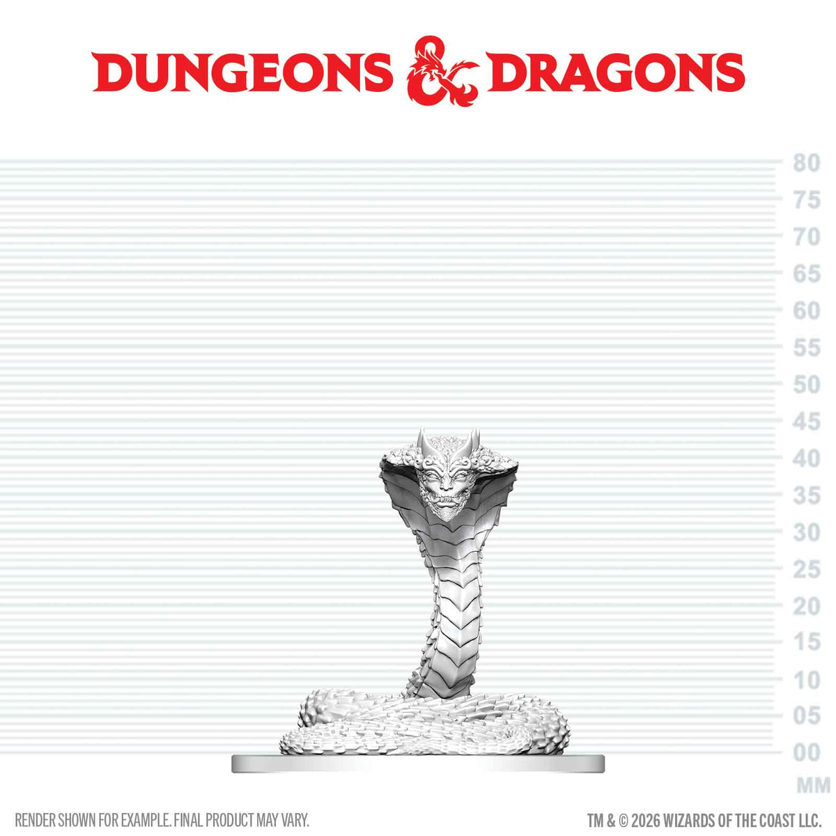 Dungeons & Dragons Nolzur's Marvelous Unpainted Miniatures: Guardian Naga