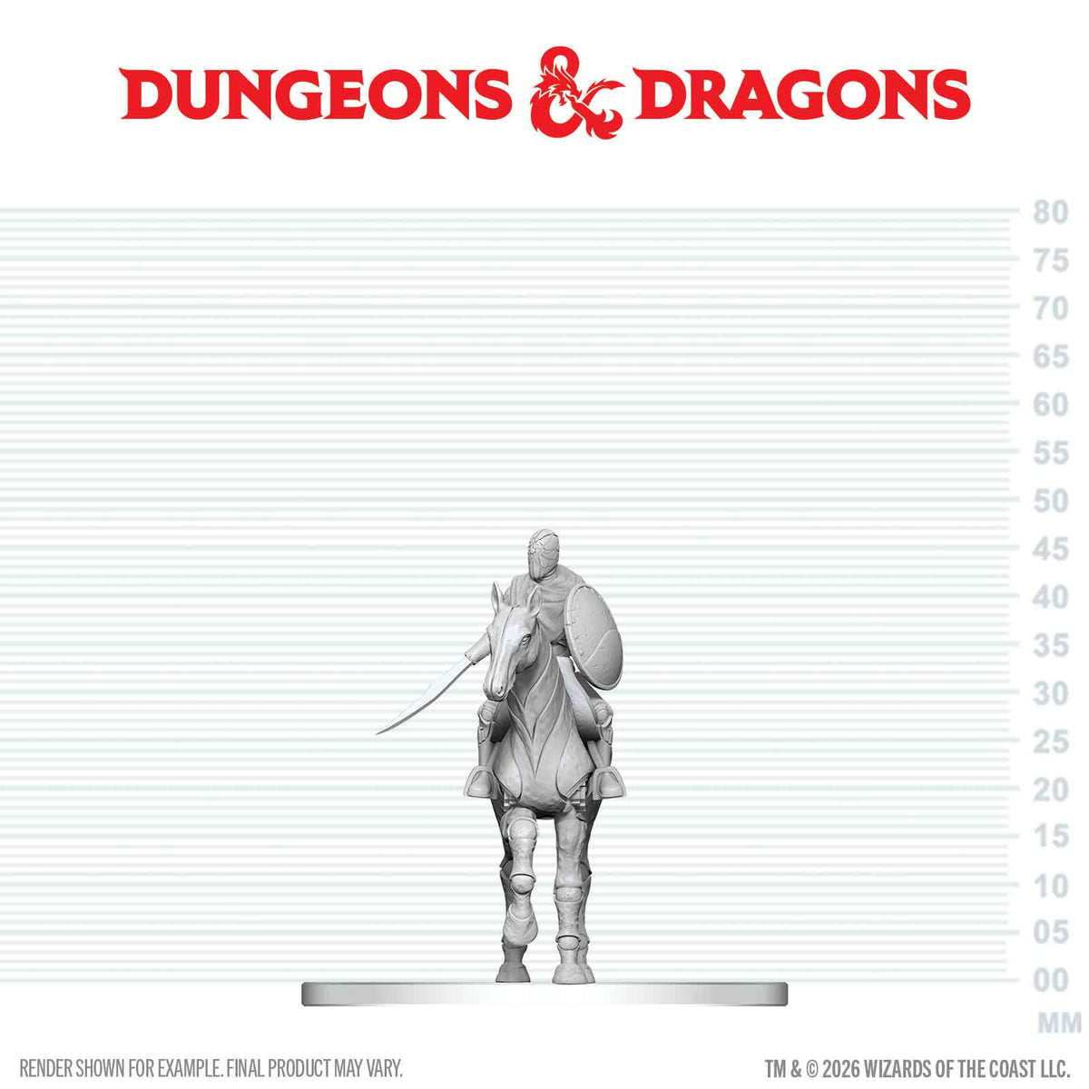 Dungeons & Dragons Nolzur's Marvelous Unpainted Miniatures: Nimblewright Steed with Rider