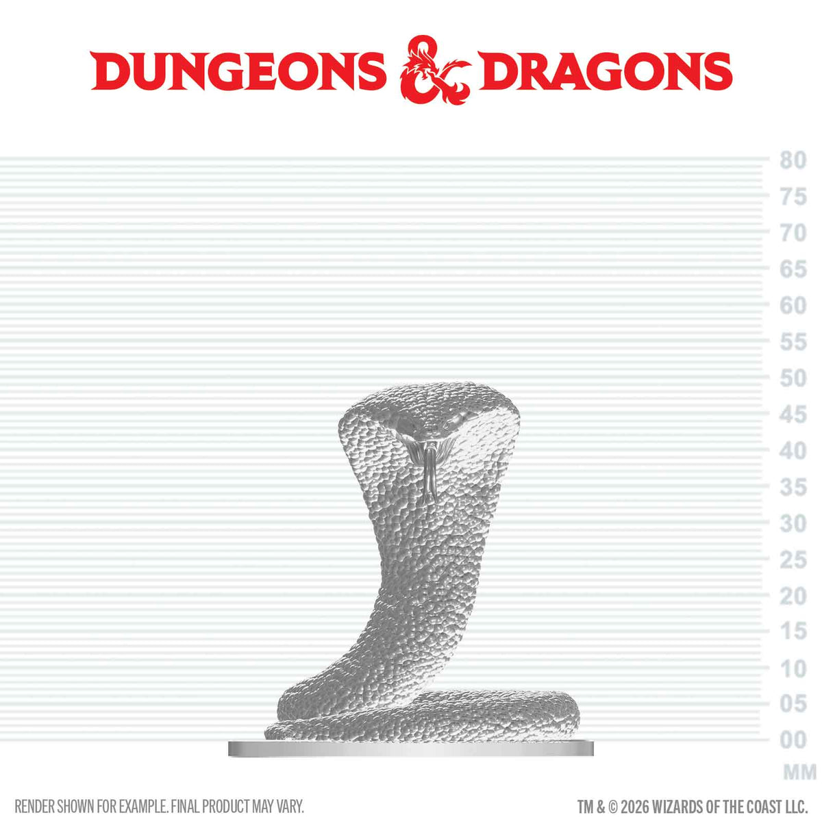 Dungeons & Dragons Nolzur's Marvelous Unpainted Miniatures: Polar Serpent