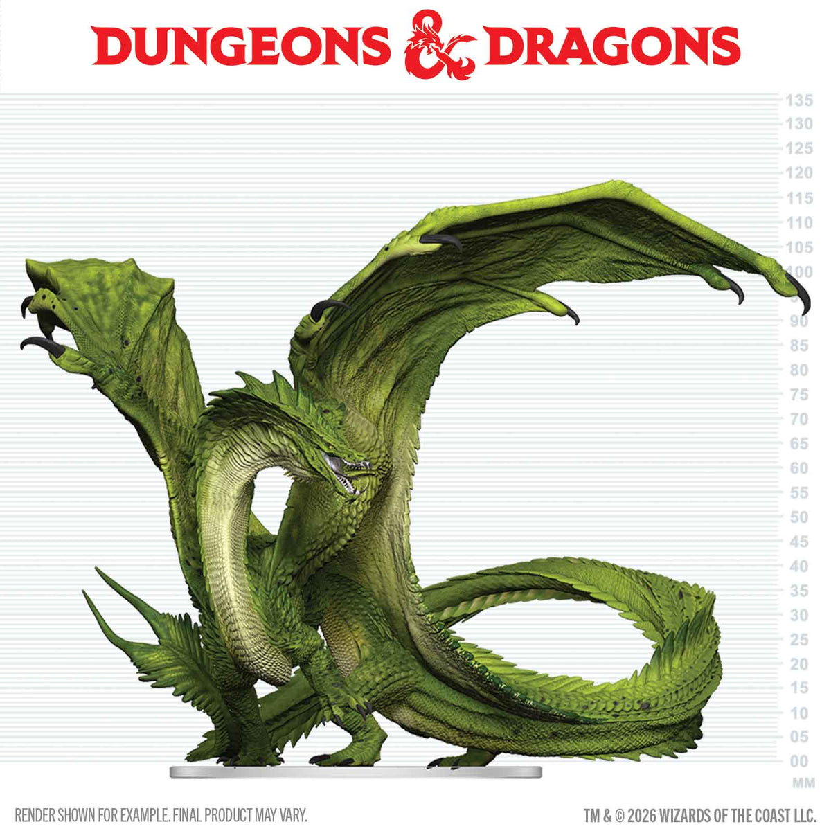 Dungeons & Dragons: Icons of the Realms - Adult Green Dragon Deceiver Boxed Miniature
