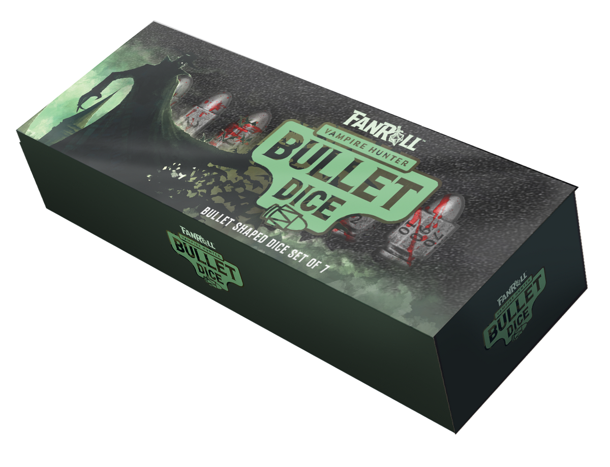 Resin Bullet Poly Dice Set: Vampire Hunter