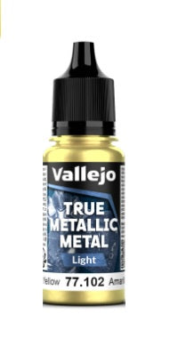 Vallejo: True Metallic Metal - Radiant Yellow Light (18ml)