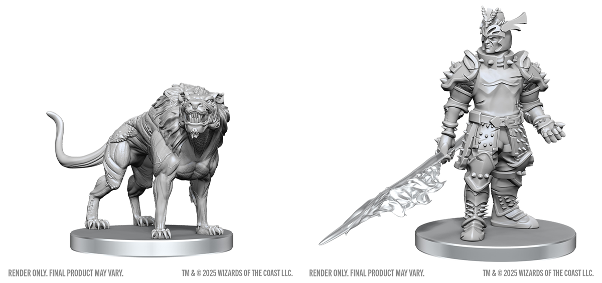 Dungeons & Dragons Nolzur's Marvelous Unpainted Miniatures - Hell Hound & Narzugon