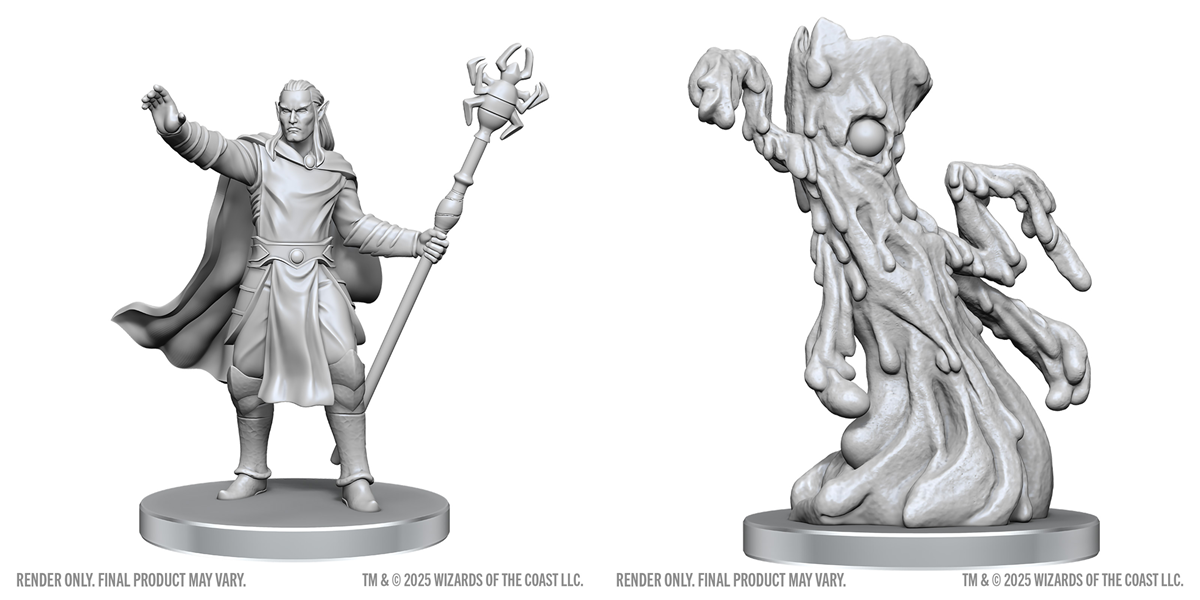 Dungeons & Dragons Nolzur's Marvelous Unpainted Miniatures - Drow Mage & Yochlol
