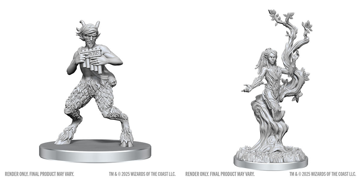 Dungeons & Dragons Nolzur's Marvelous Unpainted Miniatures - Satyr & Dryad