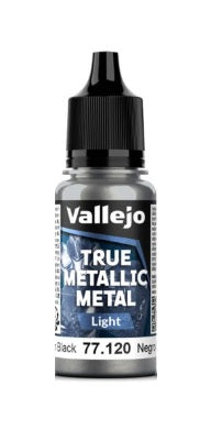 Vallejo: True Metallic Metal - Obsidian Black Light (18ml)