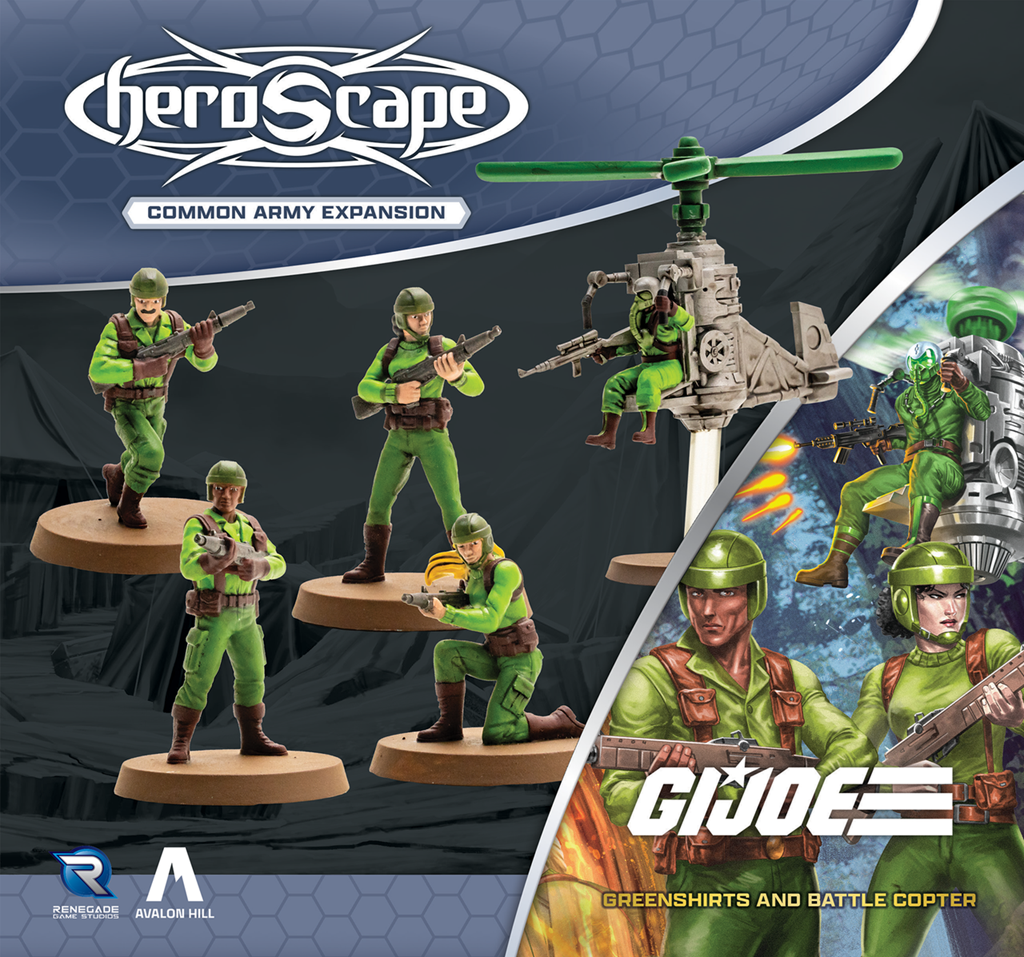Heroscape: G.I. Joe - Greenshirts & Battle Copter Army Expansion