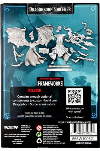 Dungeons & Dragons Frameworks: W01 Dragonborn Sorcerer Female