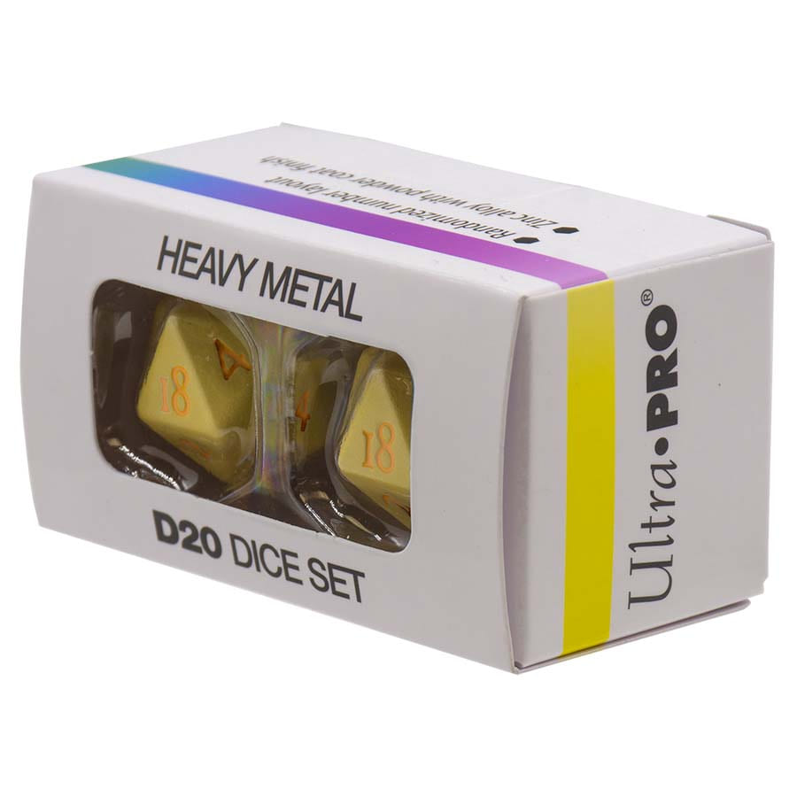 Vivid Heavy Metal Dice: Yellow (2d20)