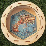 Blue Panther Birch Dice Tray Mint/New