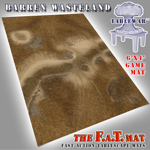 Tablewar 6x4 'Barren Wasteland' F.A.T. Mat Gaming Mat