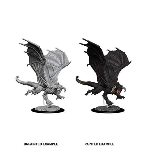 Dungeons & Dragons Nolzur`s Marvelous Unpainted Miniatures: W8 Young Black Dragon