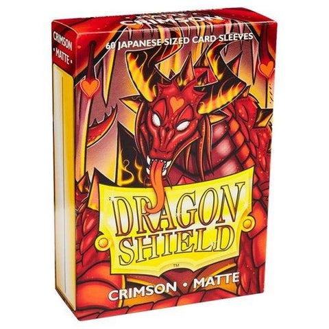 Dragon Shield Matte 60ct Japanese Size Crimson