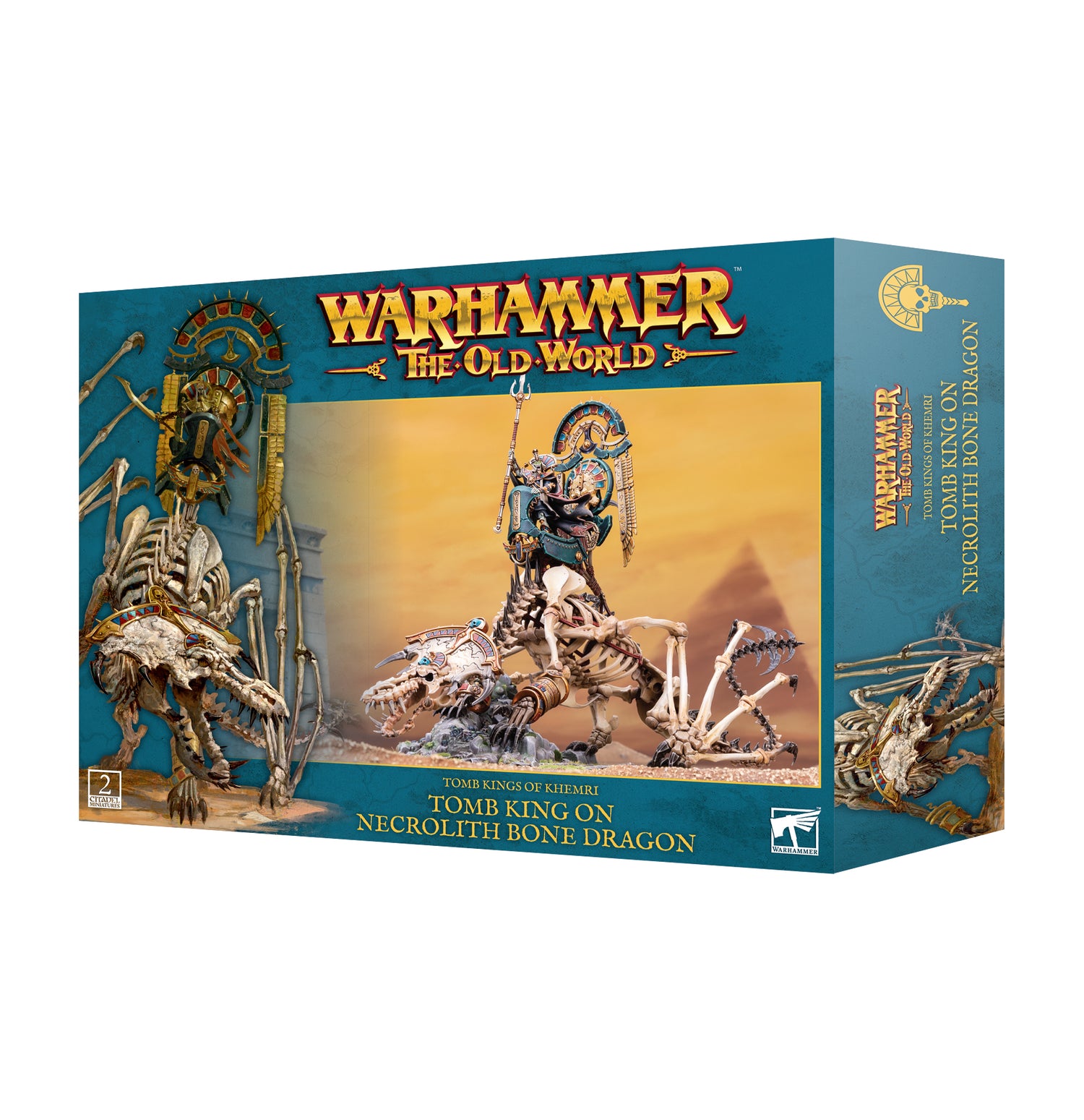 Warhammer Old World: Tomb Kings of Khemri - Tomb King on Necrolith Bone Dragon