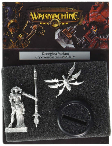 Warmachine: Cryx Warwitch Deneghra Warcaster (Variant) (White Metal)