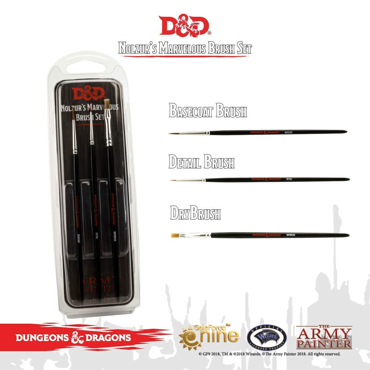 Dungeons & Dragons Nolzur`s Marvelous Brush Set