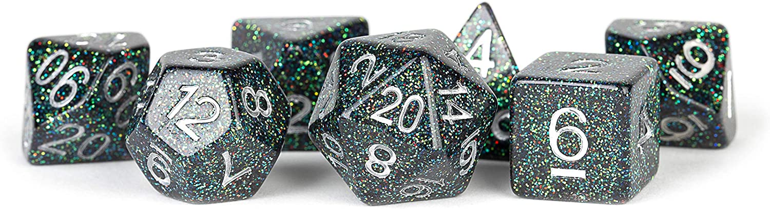 16mm Resin Poly Dice Set: Astro Mica (7)