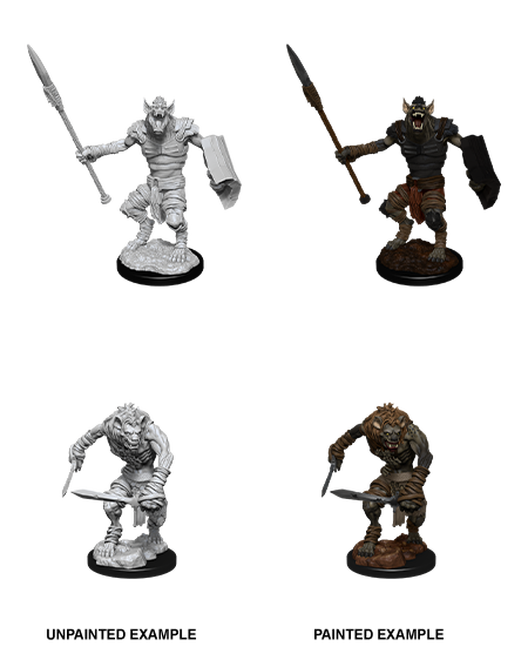 Dungeons & Dragons Nolzur`s Marvelous Unpainted Miniatures: W12 Gnoll & Gnoll Flesh Gnawer