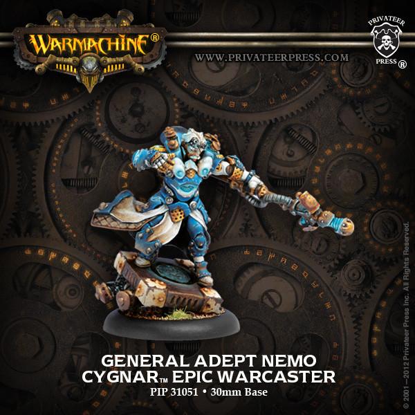 Warmachine Cygnar General Adept Nemo Epic Warcaster