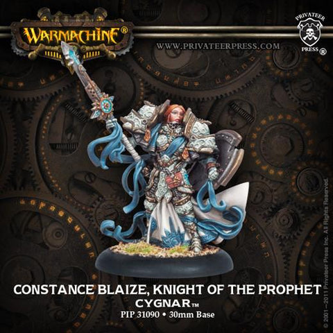 Warmachine Cygnar Constance Blaize Knight Of the Prophet Warcaster
